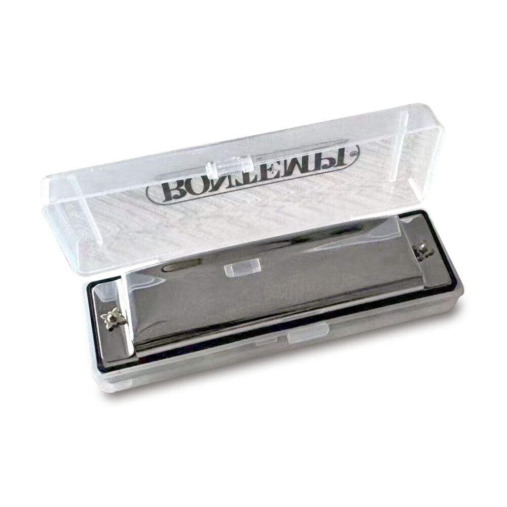 Bontempi Metal Harmonica 10 Note With Plastic Case Compact Music Instrument
