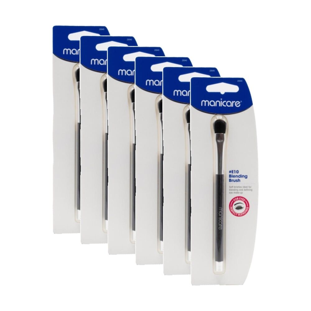 6PK Manicare Blending Brush Eye Make Up Tool For Soft Bristles E10
