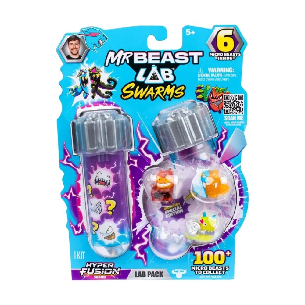 2x 6pc MrBeast Lab Swarms S3 Pack Collectible Micro Beasts Assorted