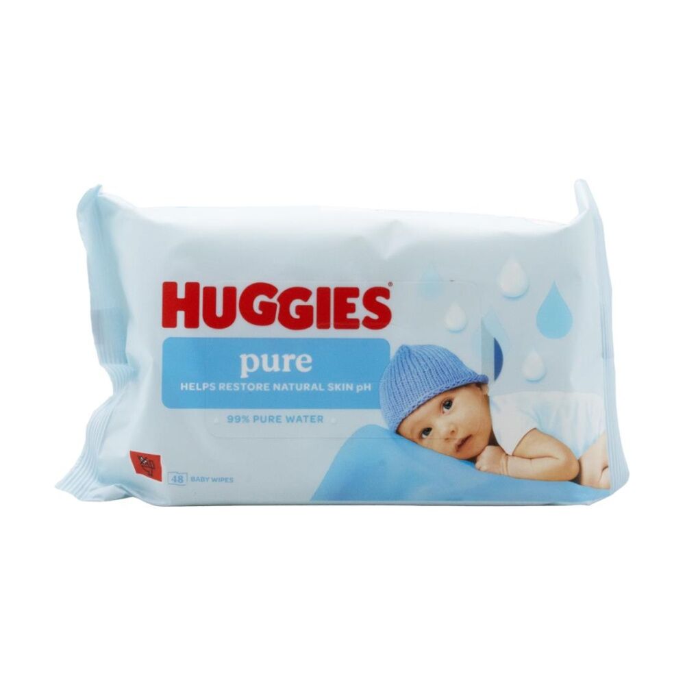 10x 48pc Huggies Baby Wipes Pure Soft Gentle Care Restores Natural Skin pH