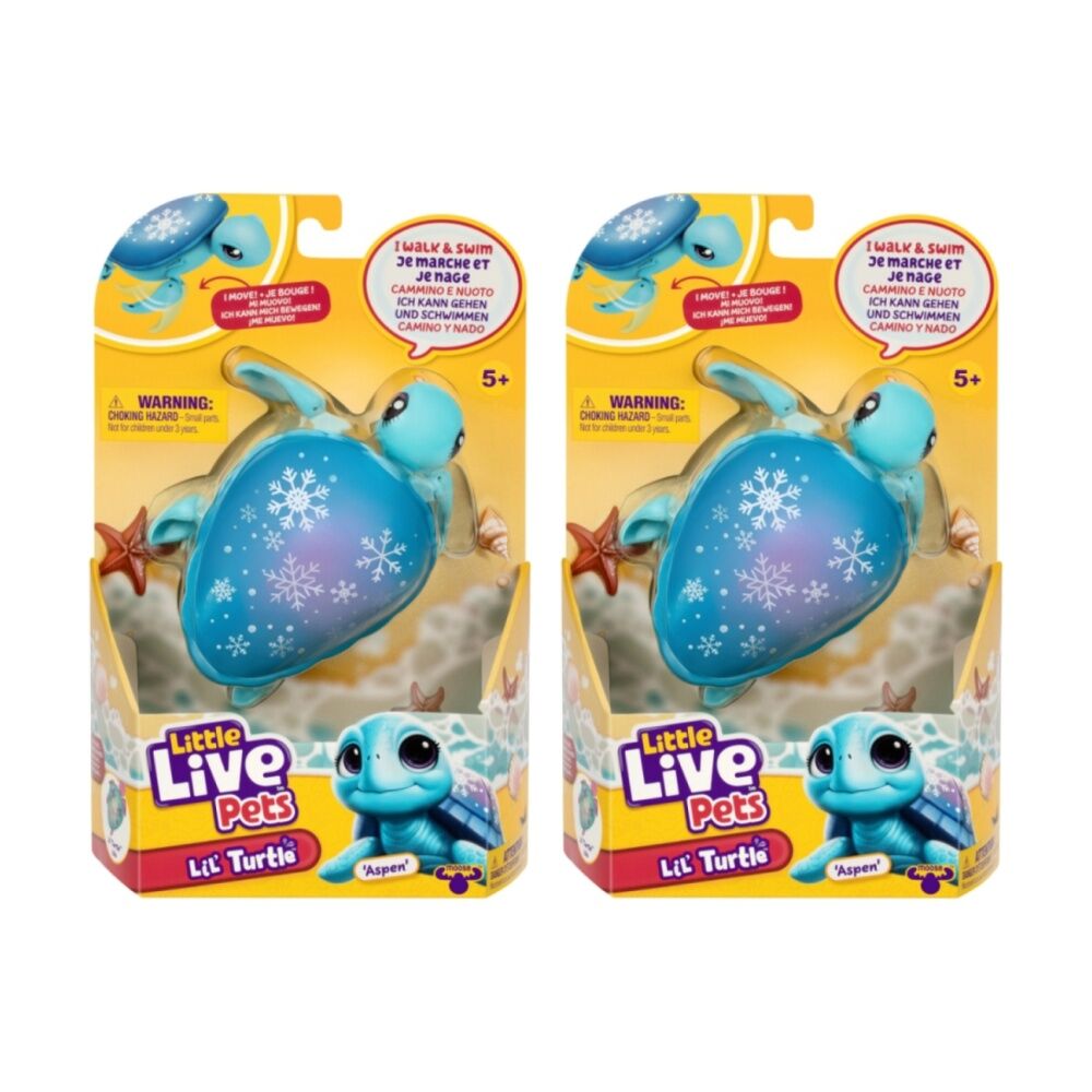 2PK Little Live Pets Lil' Turtle Swim & Walk Interactive Asstd 5y+