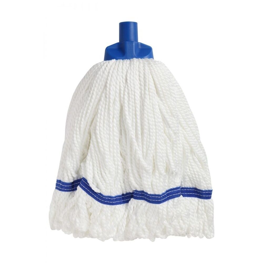 Edco 100 Percent Microfibre Yarn Round Mop W/ Loop Fibres Blue