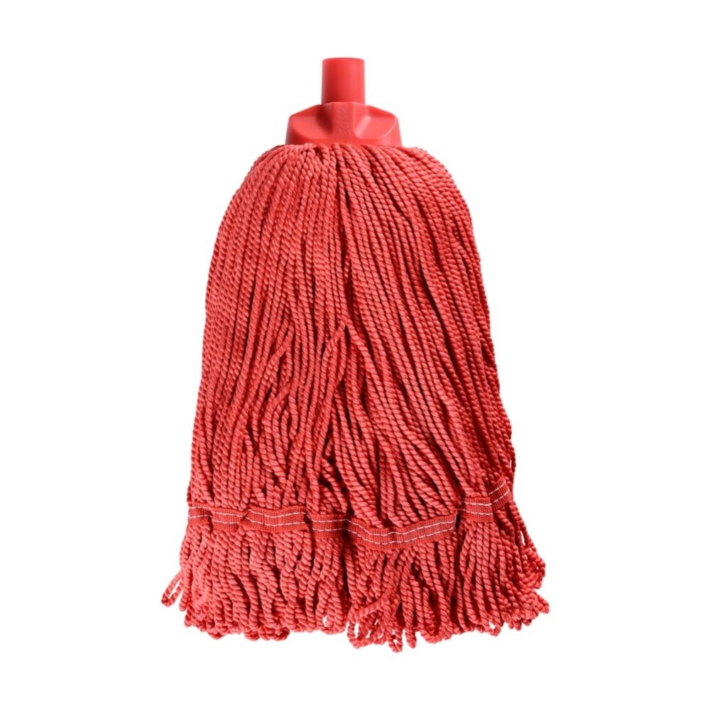 Edco Heavy Duty Enduro 100 Percent Microfibre Mop Head Red 350g
