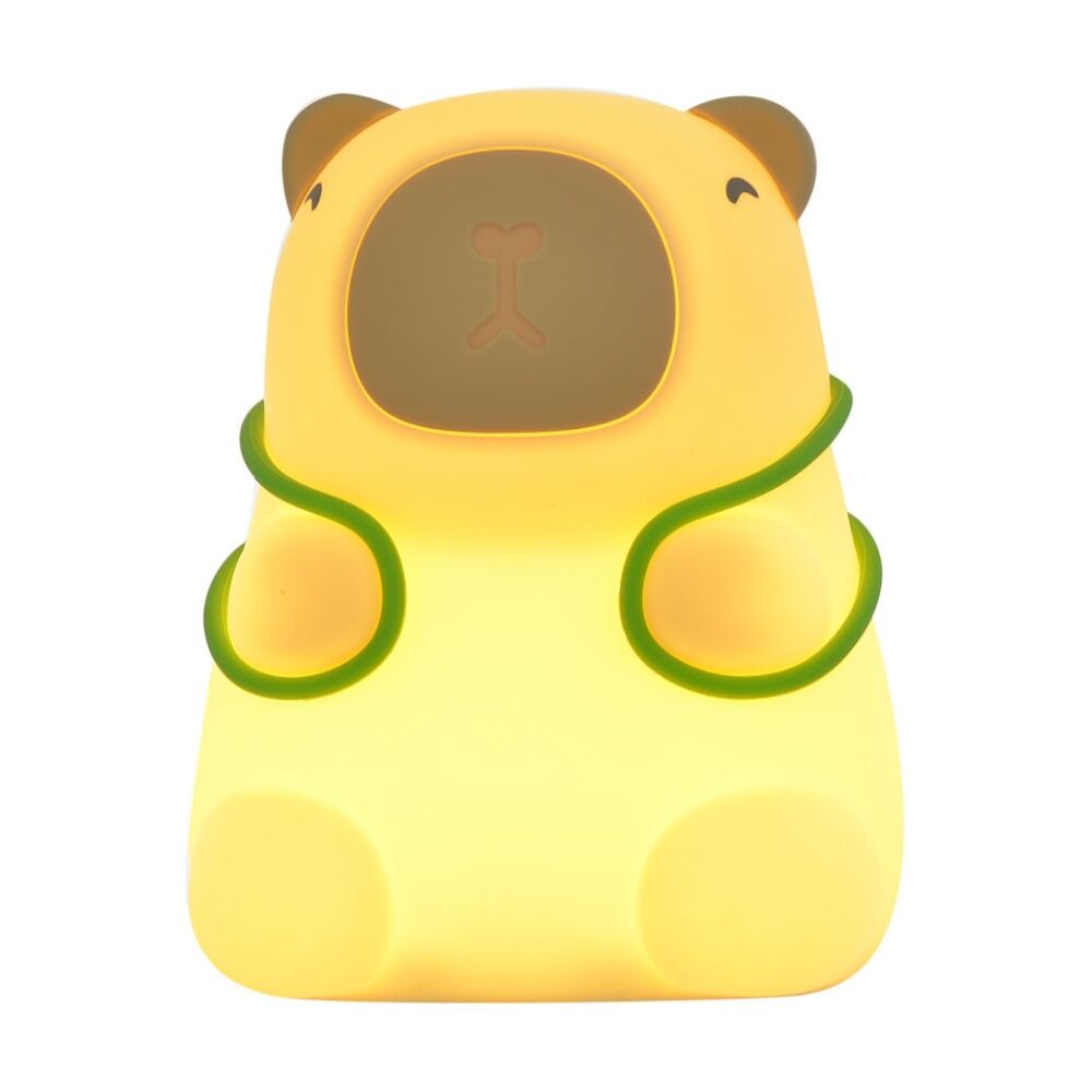 Gibson Gifts Capybara LED Night Light Rechargeable Silicone Beige