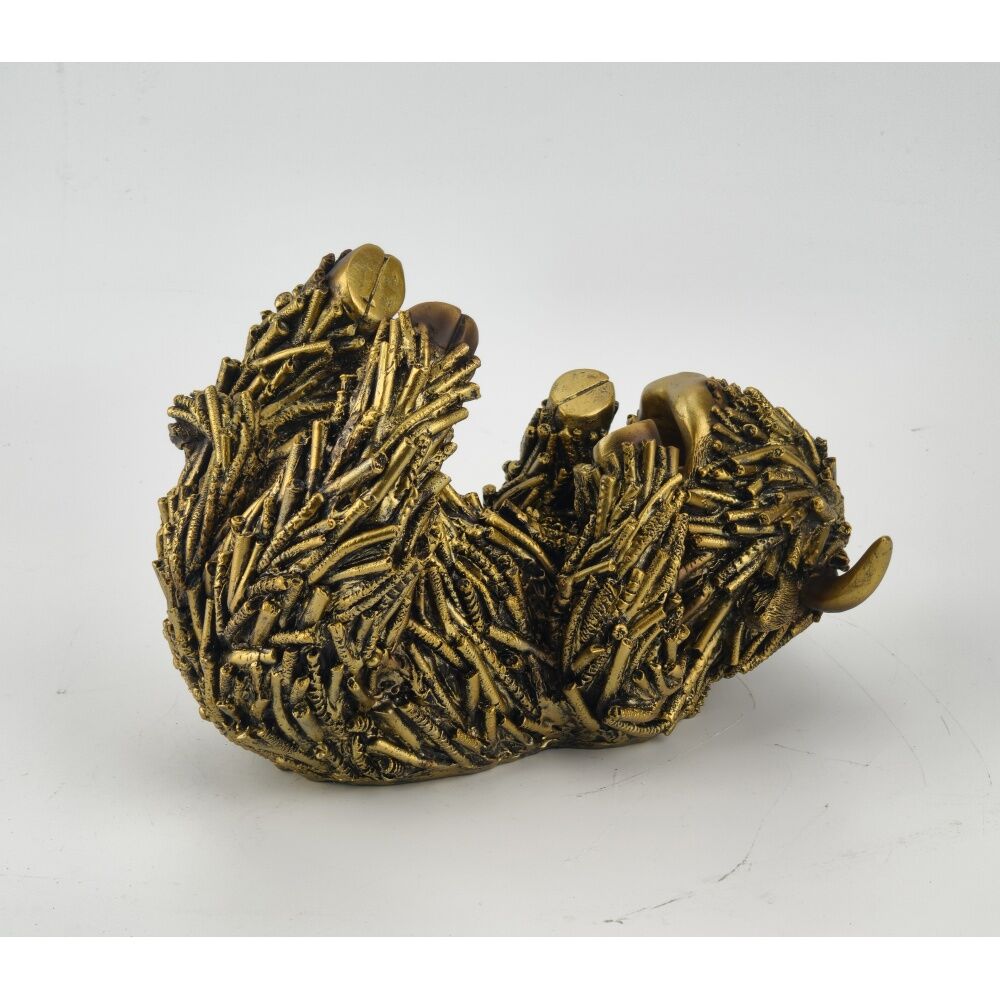 Gibson Gifts Shaggy Cow Wine Time Highland Bottle Holder Bronze