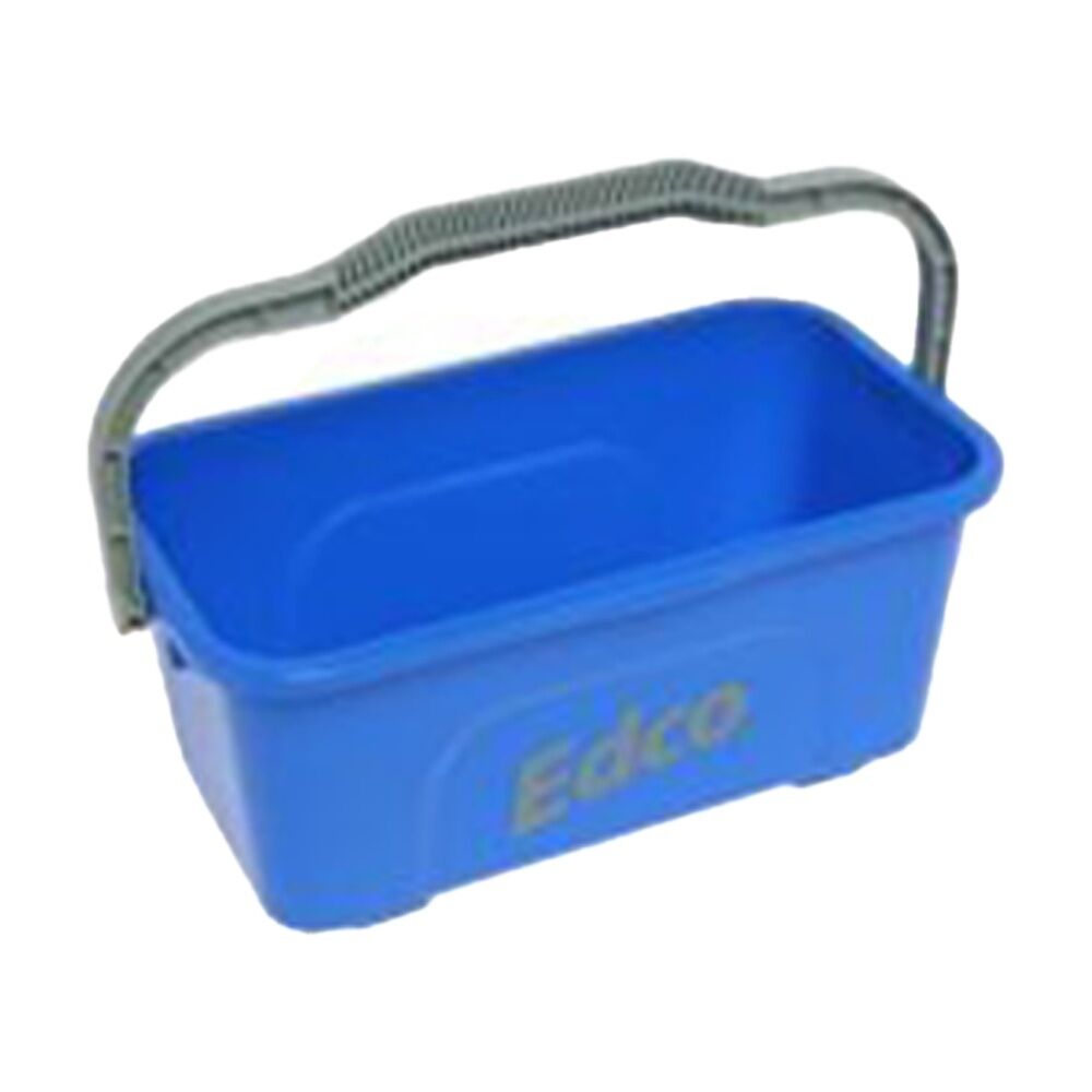 Edco All-Purpose Mop and Squeegee Bucket W/ Durable Handle Blue 11L