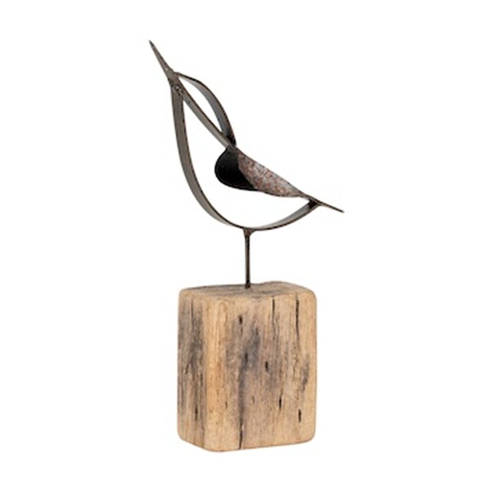 2PK Small Timber Kingfisher Indoor/Outdoor Home Decor Ornament 19.5x9.5x4cm