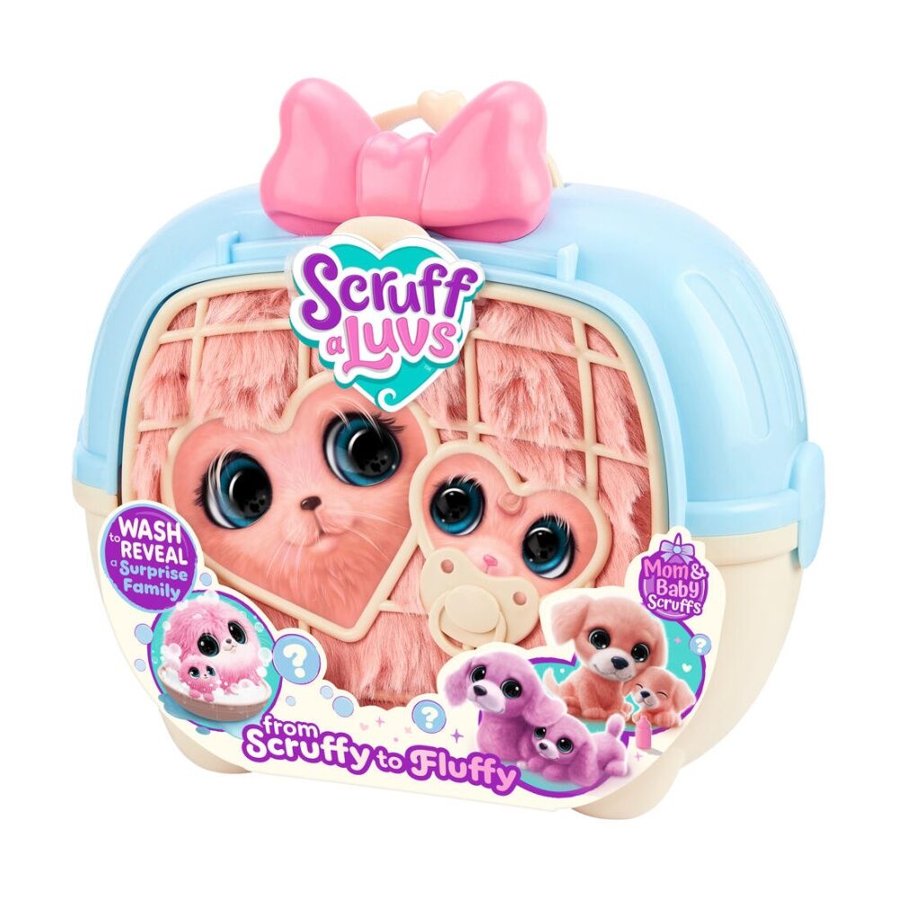 Scruffaluvs S3 Mum & Baby Set Surprise Reveal Soft Toy Carrier