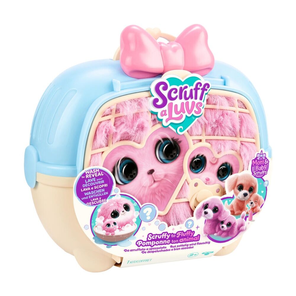Scruffaluvs S3 Mum & Baby Set Surprise Reveal Soft Toy Carrier