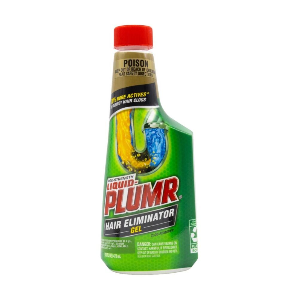 12PK Liquid Plumr Pro Strength Hair Eliminator Gel Clog Remover 473mL
