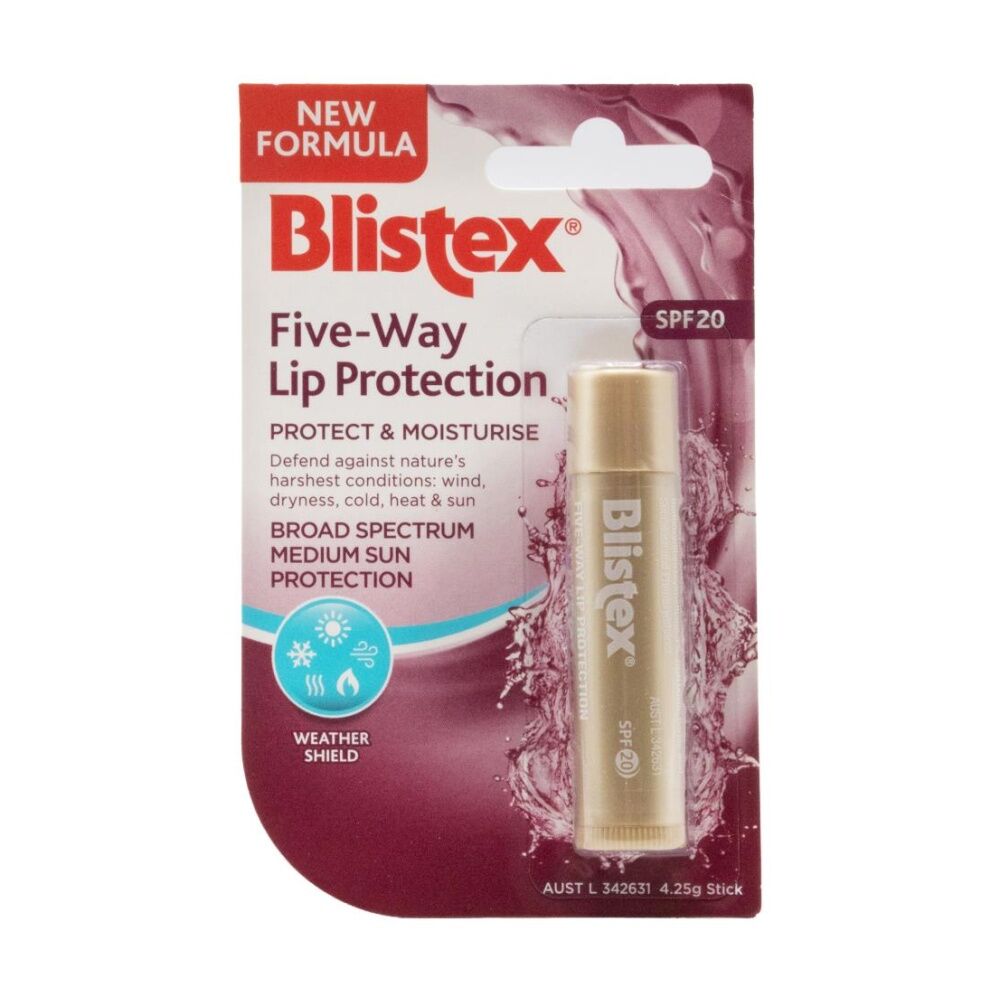 12PK Blistex Lip Protection Five Way Protect Moisturise SPF20 4.25g