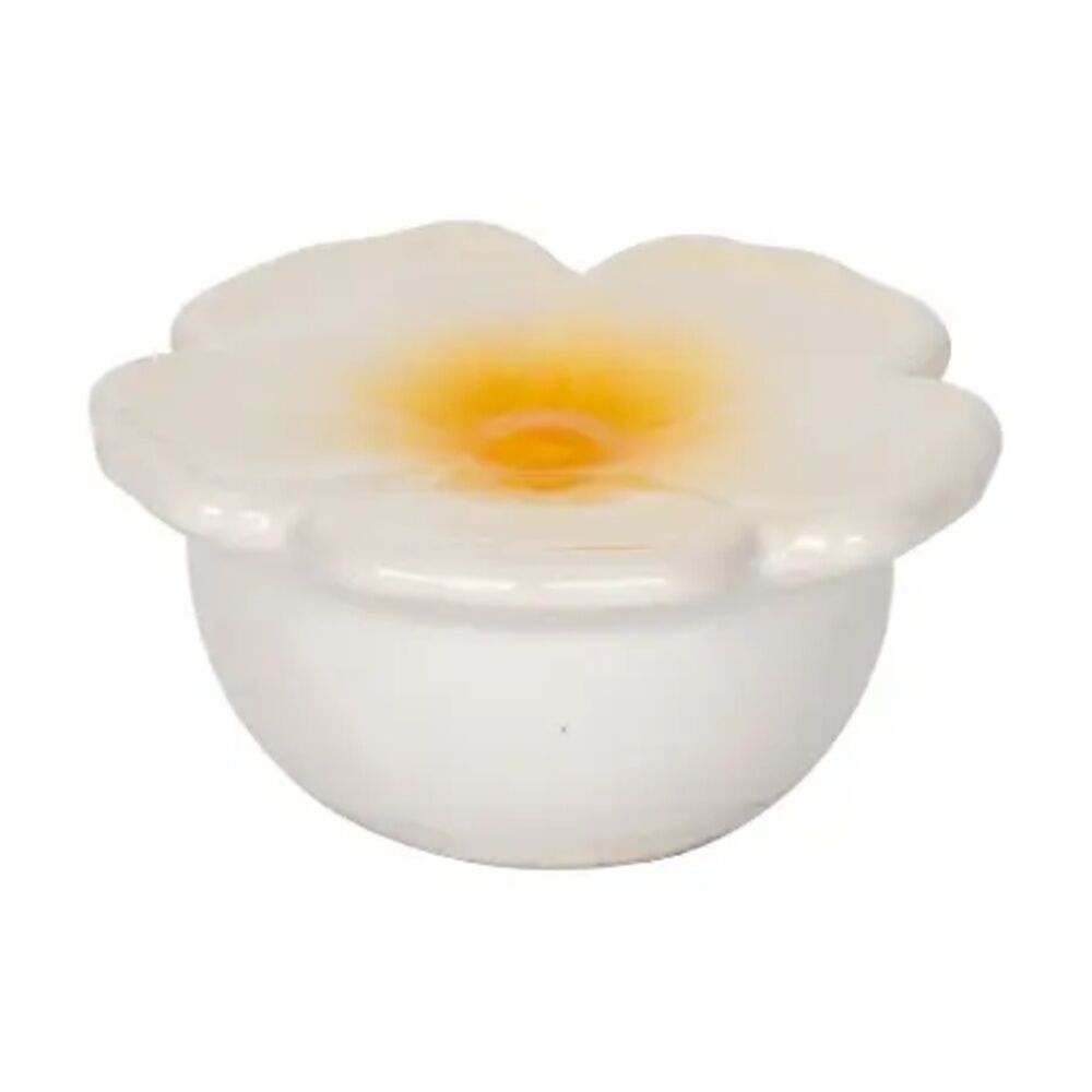 4PK Frangipani Ceramic Decorative Floating Water Feature Pond Ornament