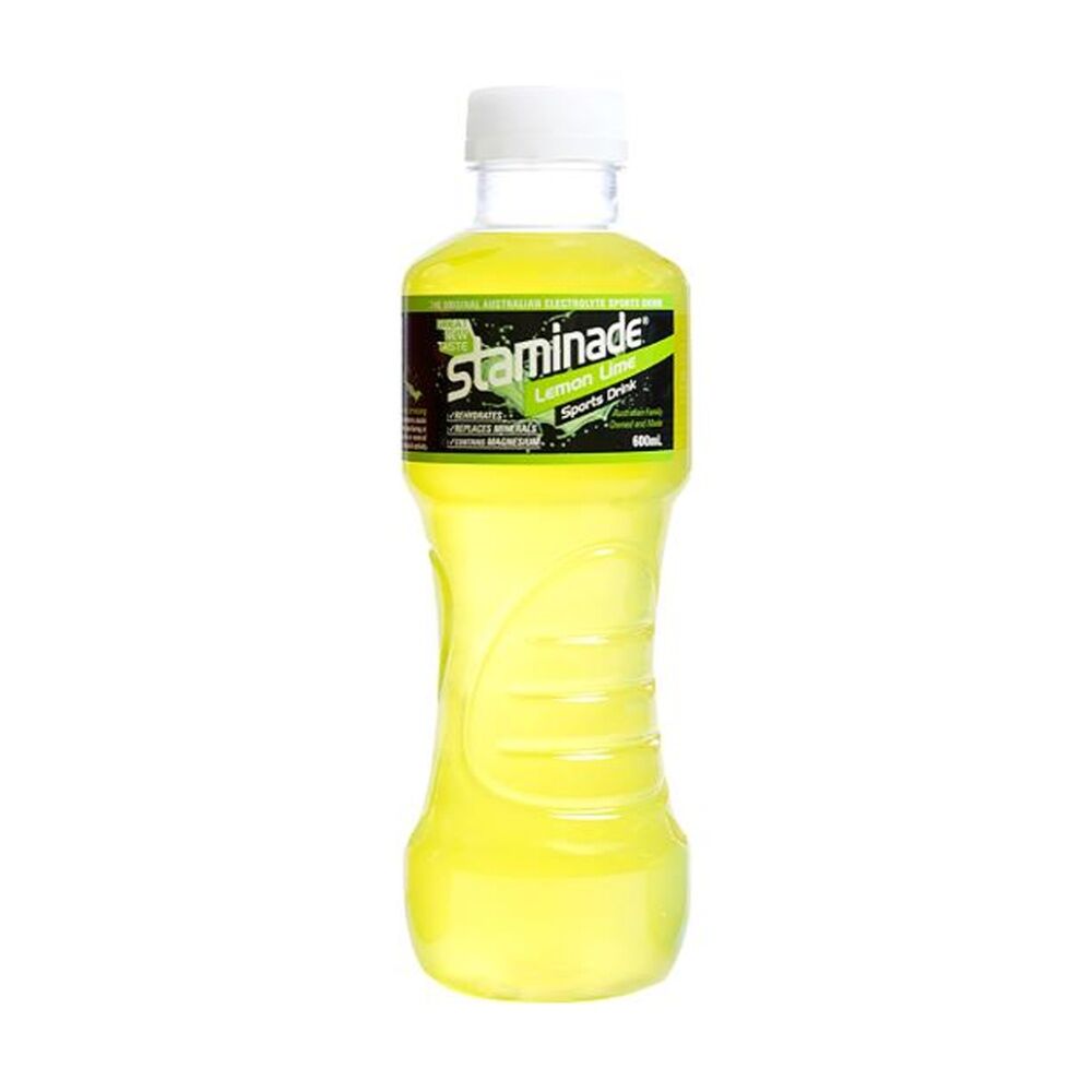 12PK Staminade Lemon Lime Ready To Drink Bottle Electrolyte Sports 600ml