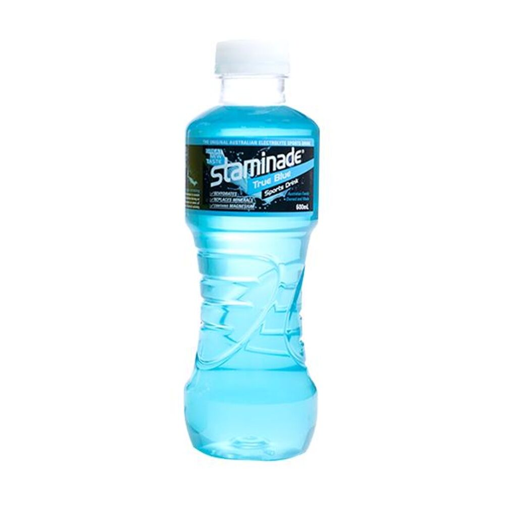 12PK Staminade True Blue Ready To Drink Bottle Electrolyte Sports 600ml