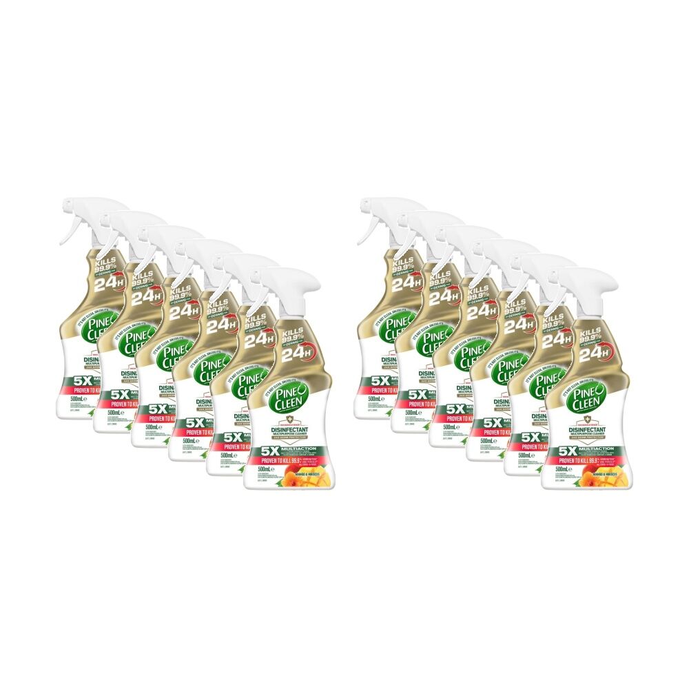 12PK Pine O Cleen Multipurpose Cleaner Trigger Mango & Hibiscus 500mL