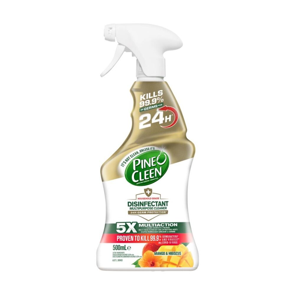 6PK Pine O Cleen Multipurpose Cleaner Trigger Mango & Hibiscus 500mL
