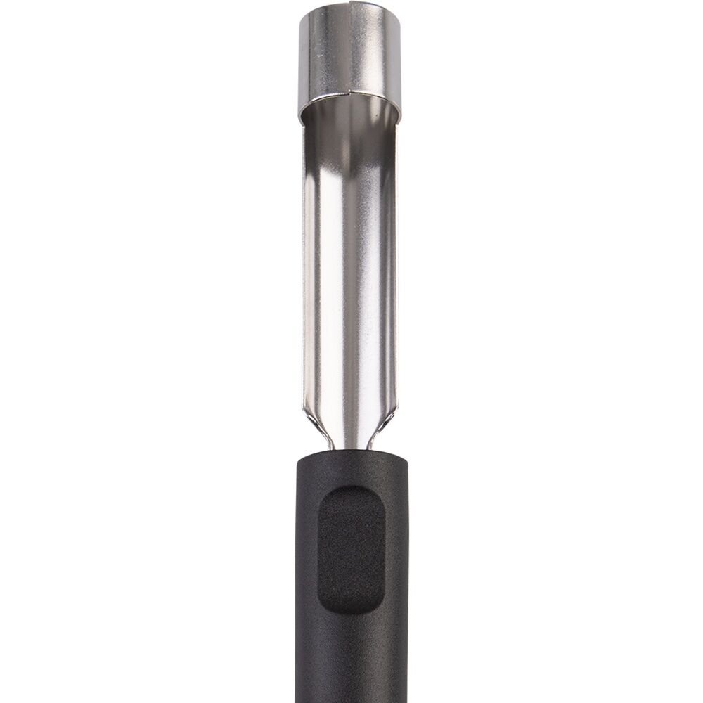 Appetito Stainless Steel Apple Corer Kitchen Tool W/ Black Non-Slip Handle