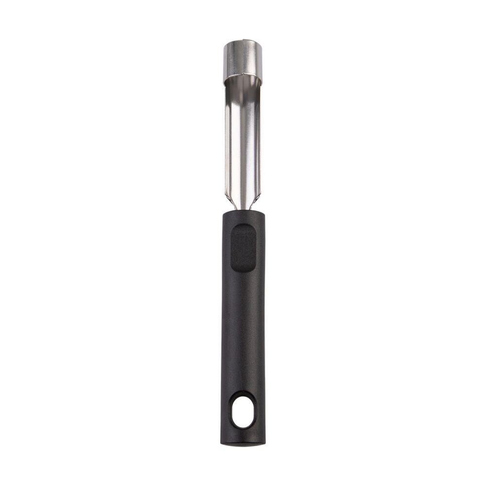 Appetito Stainless Steel Apple Corer Kitchen Tool W/ Black Non-Slip Handle