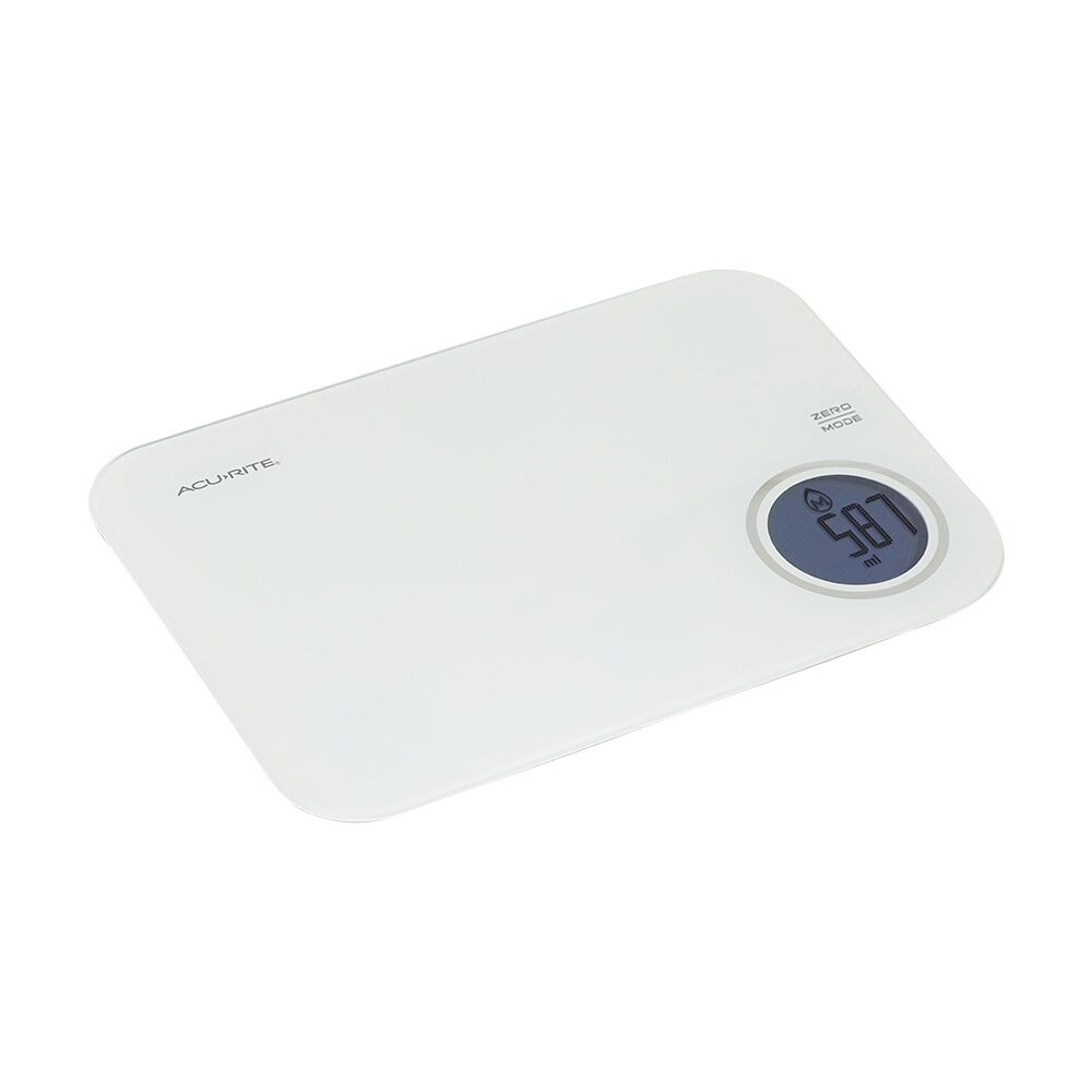 Acurite Stella Digital Kitchen Scale 5kg Capacity White W/ Backlight Display