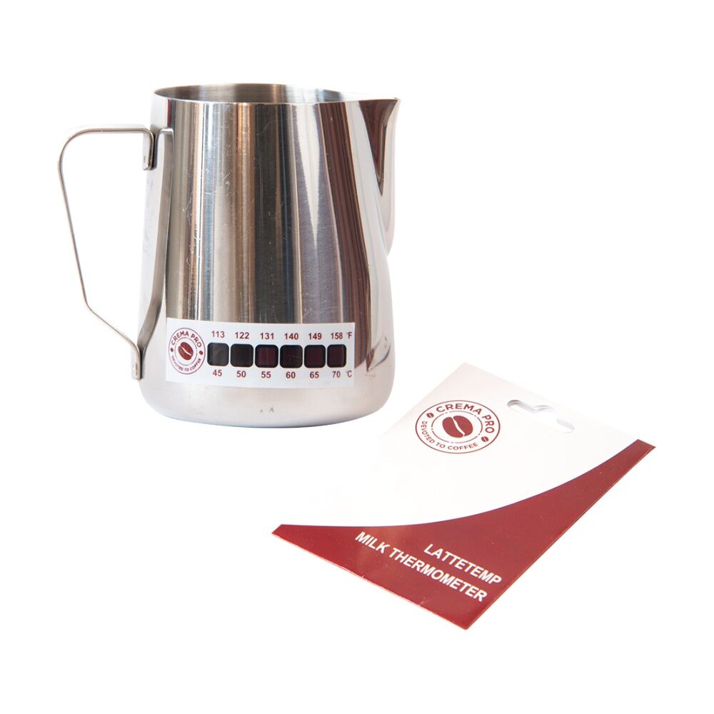 Crema Pro Latte Temp Liquid Crystal Indicator Milk Thermometer Coffee Tool