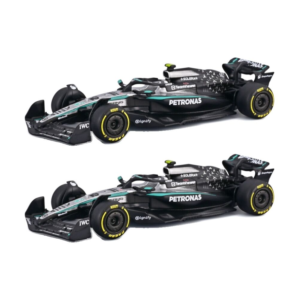 2PK Bburago 2025 Mercedes-AMG F1 W16 Car 12 Andrea Kimi Antonelli Model Toy