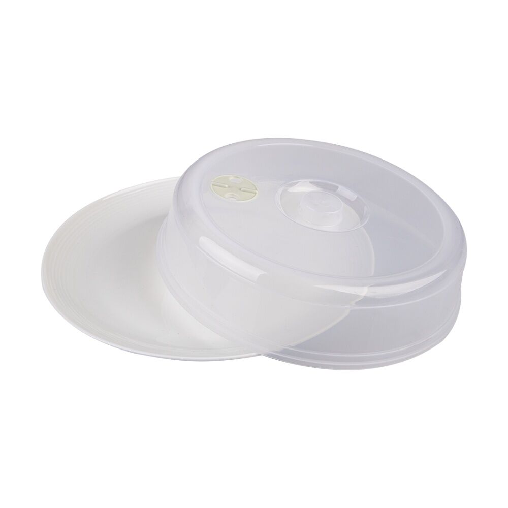 D.Line Durable Microwave Plate Cover W/ Steam Vent 25.5cm Diameter