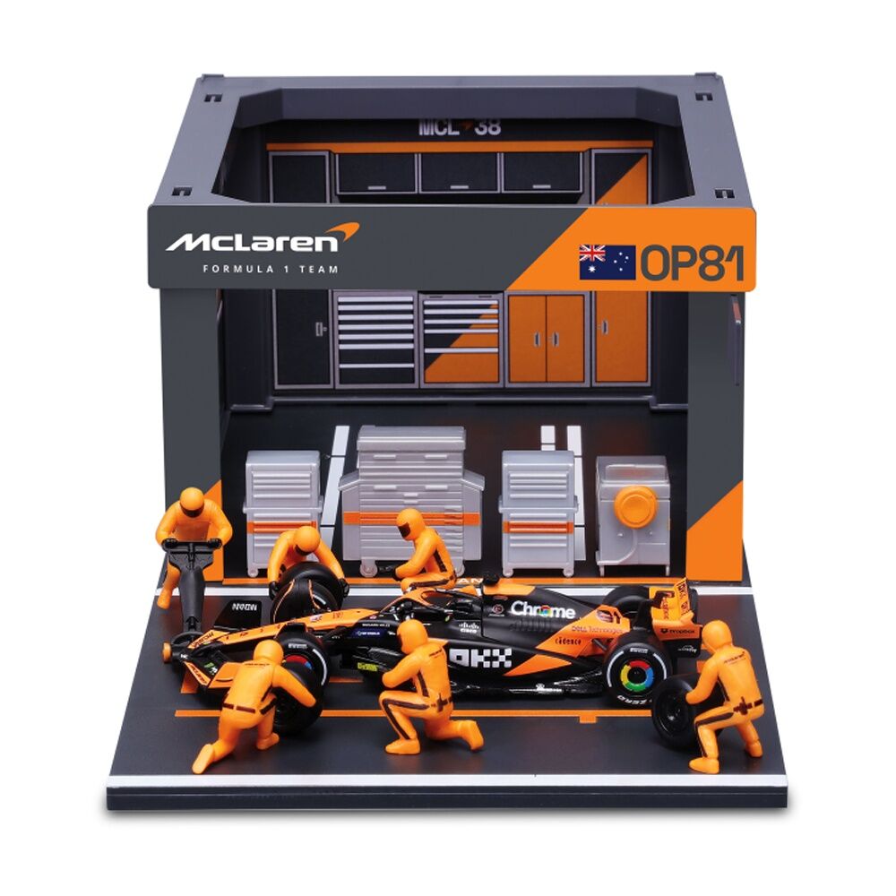 Bburago 2024 McLaren Pit Pass Competition F-1 Piastri 81 Car Model