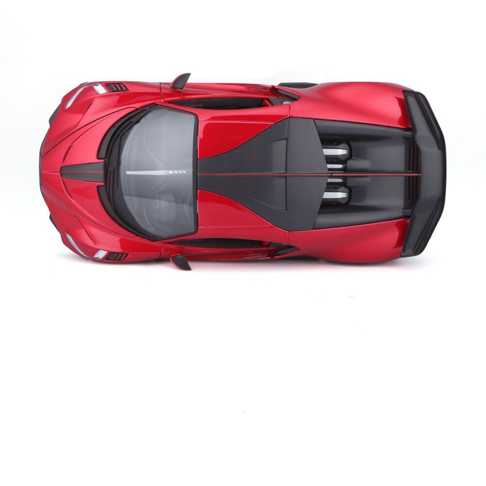 Bburago 2018 Bugatti Divo Metallic Model Car Collectible Toy Diecast Red