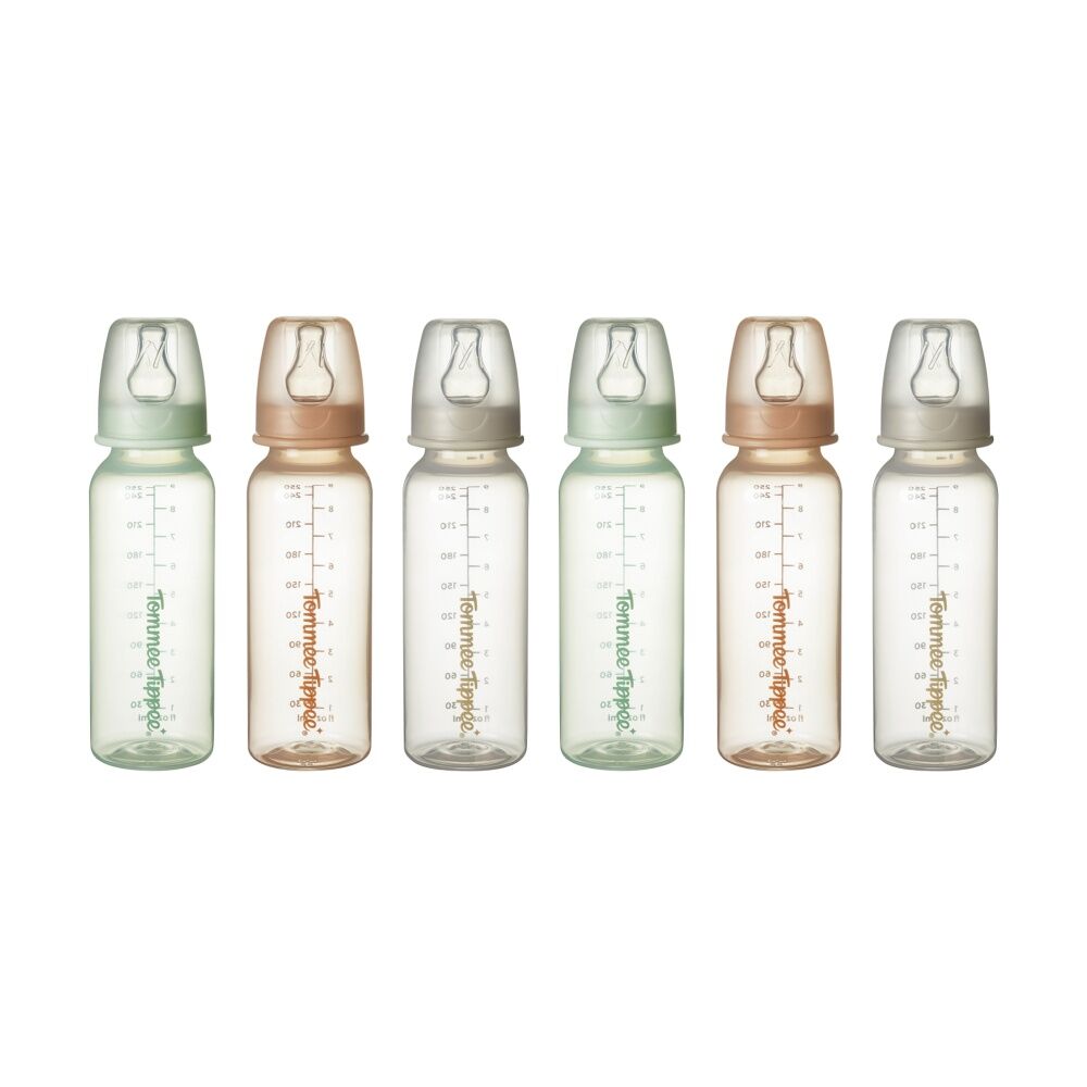 2x 3pc Tommee Tippee Natural Start Narrow Neck Baby Feeding Bottle Set 250ml