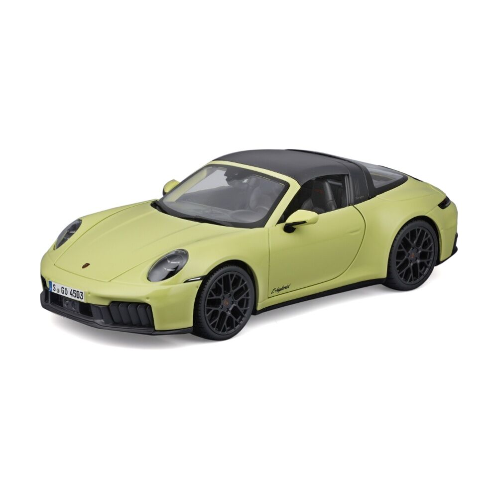 Maisto Diecast Model 1 18 2025 Porsche 911 Targa 4 GTS Car Replica Yellow 18cm