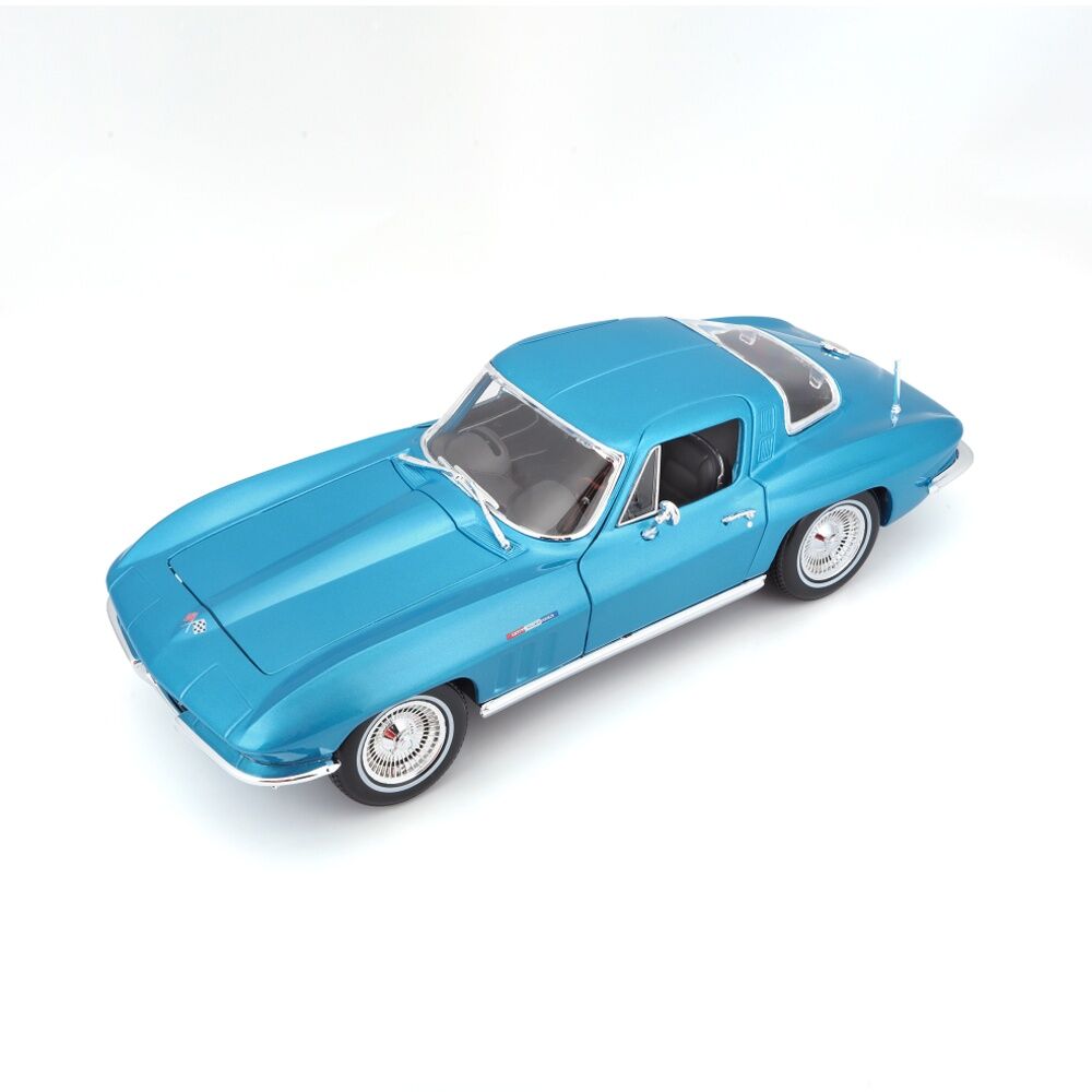 Maisto 1965 Chevrolet Corvette Coup Diecast Model Car Collectible Blue