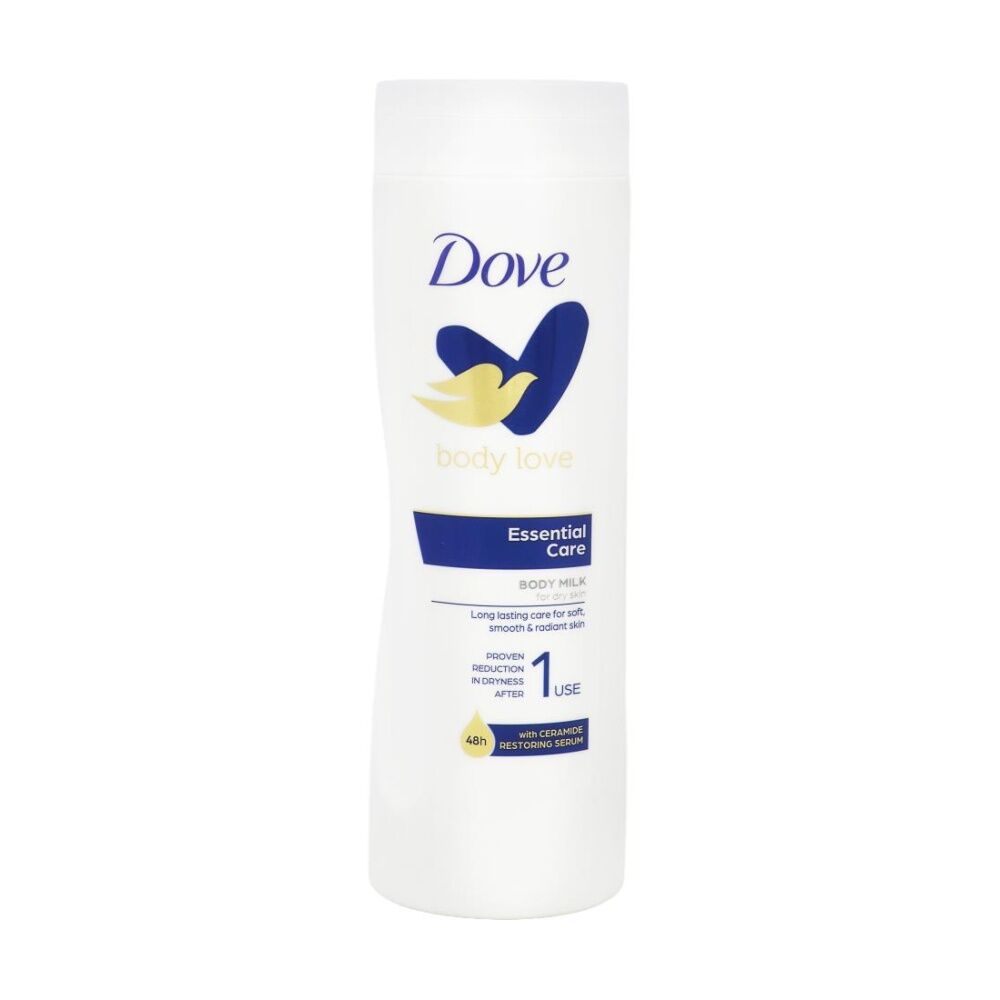 3PK Dove Body Love Essential Care Milk Moisturiser For Dry Skin 400ml