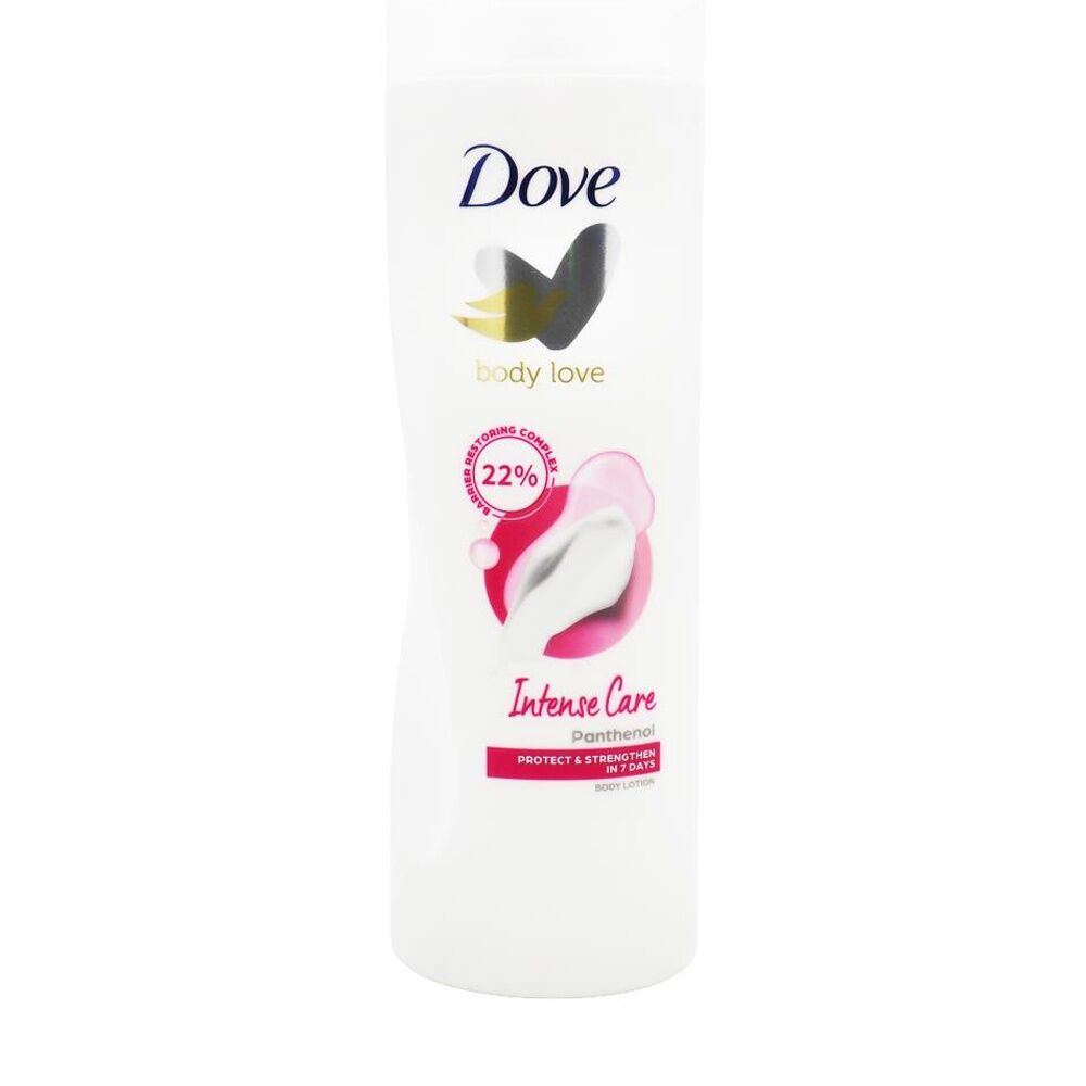 6PK Dove Body Love Intense Care Lotion Panthenol Protect Strengthen 400mL