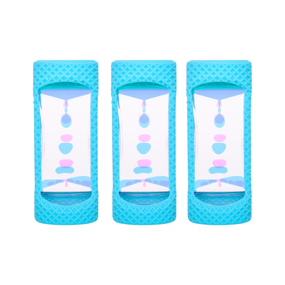 3PK Impulse Toymendous Liquid Timer Visual Sensory Play Toy W/ Silicone Case 3y+