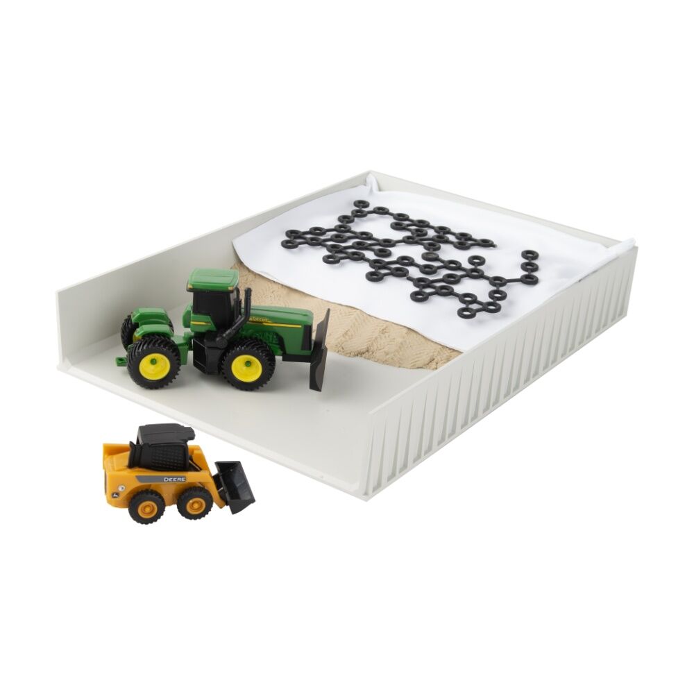 John Deere Silage Bunker Set Farm Toy Vehicle Playset Suitable For Kids 3y+
