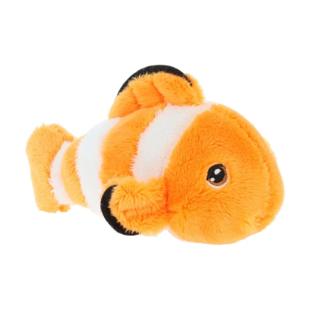 2x Keeleco 100% Recycled Material Weighted Animal Plush Toy Clownfish