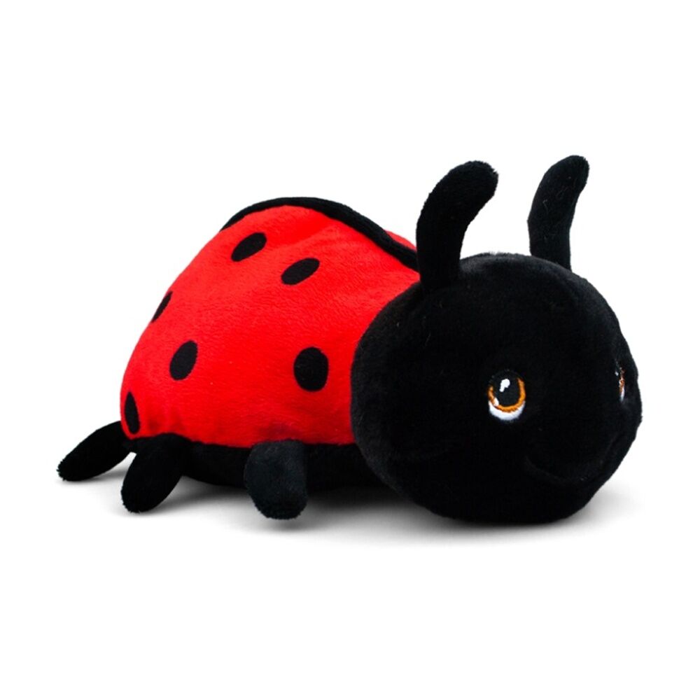 Keeleco 100% Recycled Material Weighted Animal Plush Toy Ladybird