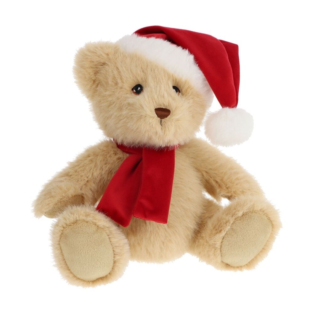 2x Keeleco Christmas Plush Toy 100% Recycled Festive 15cm Stuffed Animal Bear