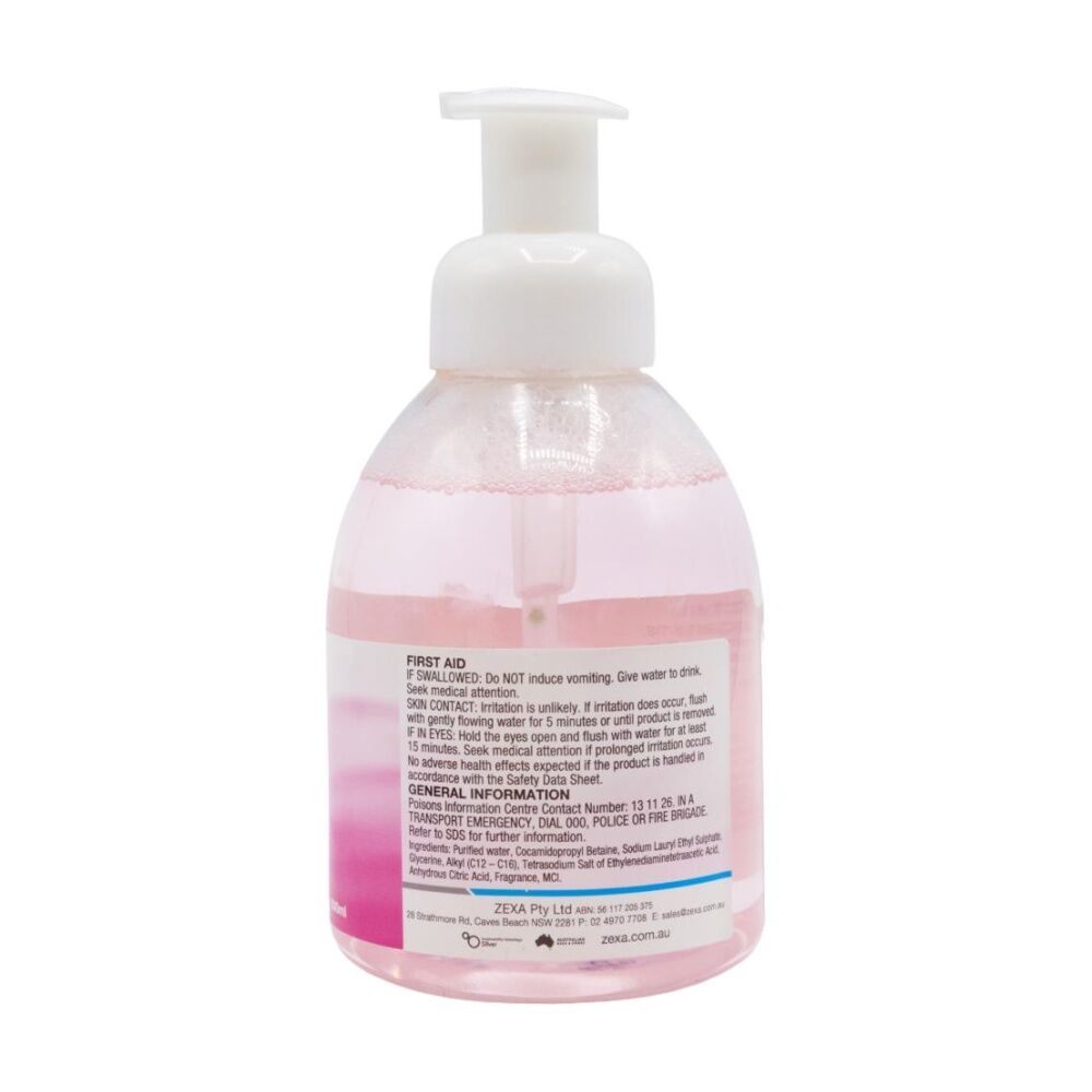 6PK Zexa Medicated Hand Soap Sure Shield Foam Soft Scent Rich Moisturiser 500ml