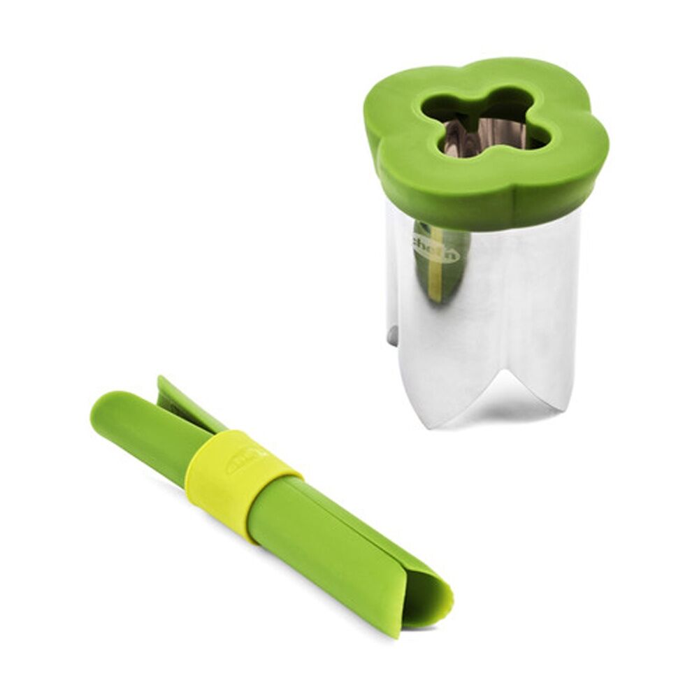 2PK 2pc Chef'n QuickCore Plus Stainless Steel Bell Pepper & Jalape?o Corer Set