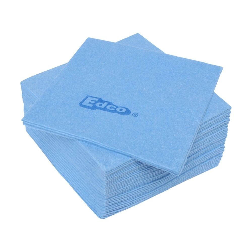 20pc Edco Merritex Heavy Duty Absorbent Commercial Grade Cloths 40x40cm Blue
