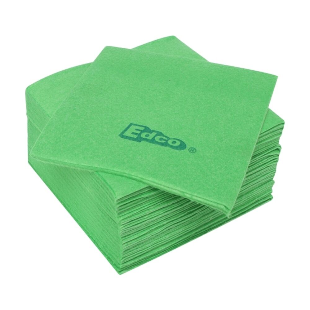 20pc Edco Merritex Heavy Duty Absorbent Commercial Grade Cloths 40x40cm Green