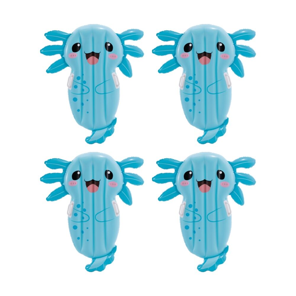 4PK Intex Axolotl Pool Float Inflatable Ride-On 109x94cm Blue 3y+