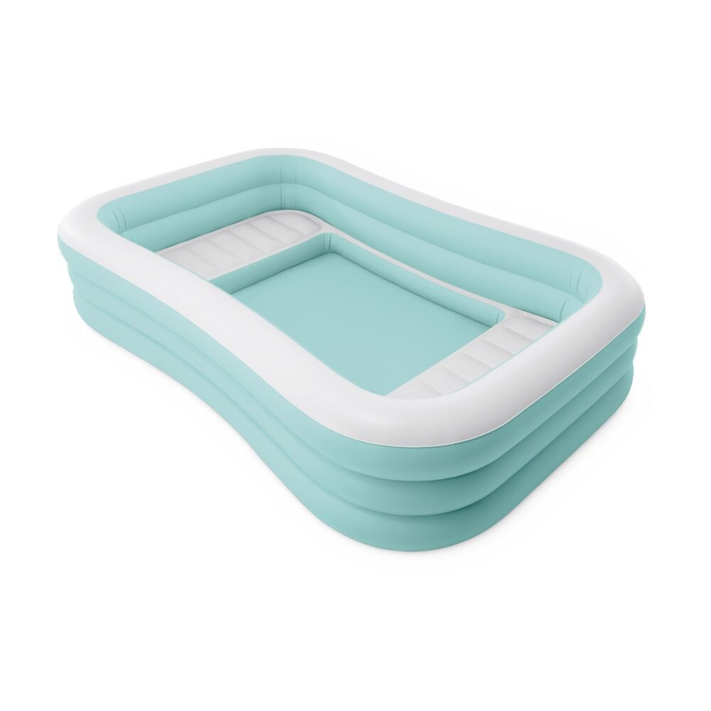 Intex Swim Center Family Lounge Inflatable Pool 264x165x56cm Cyan 6y+