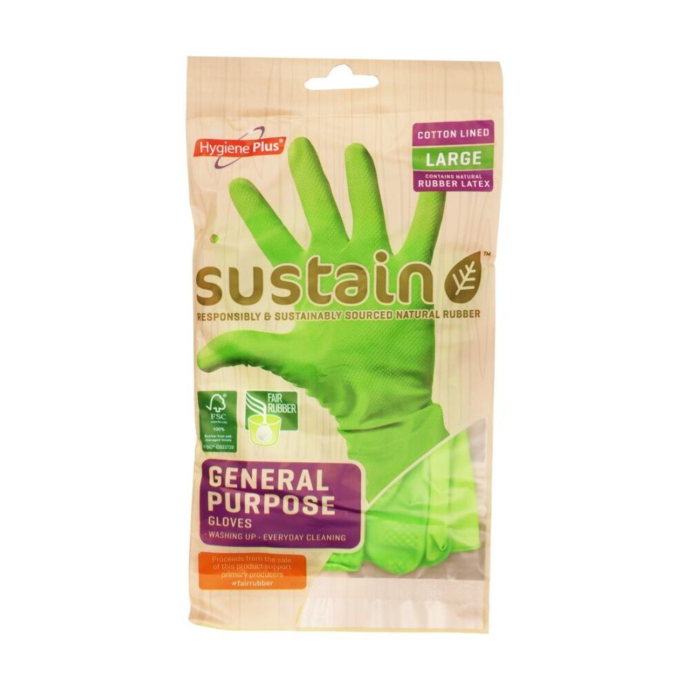 20x 10pc Hygiene Plus Gloves Sustain General Purpose Household
