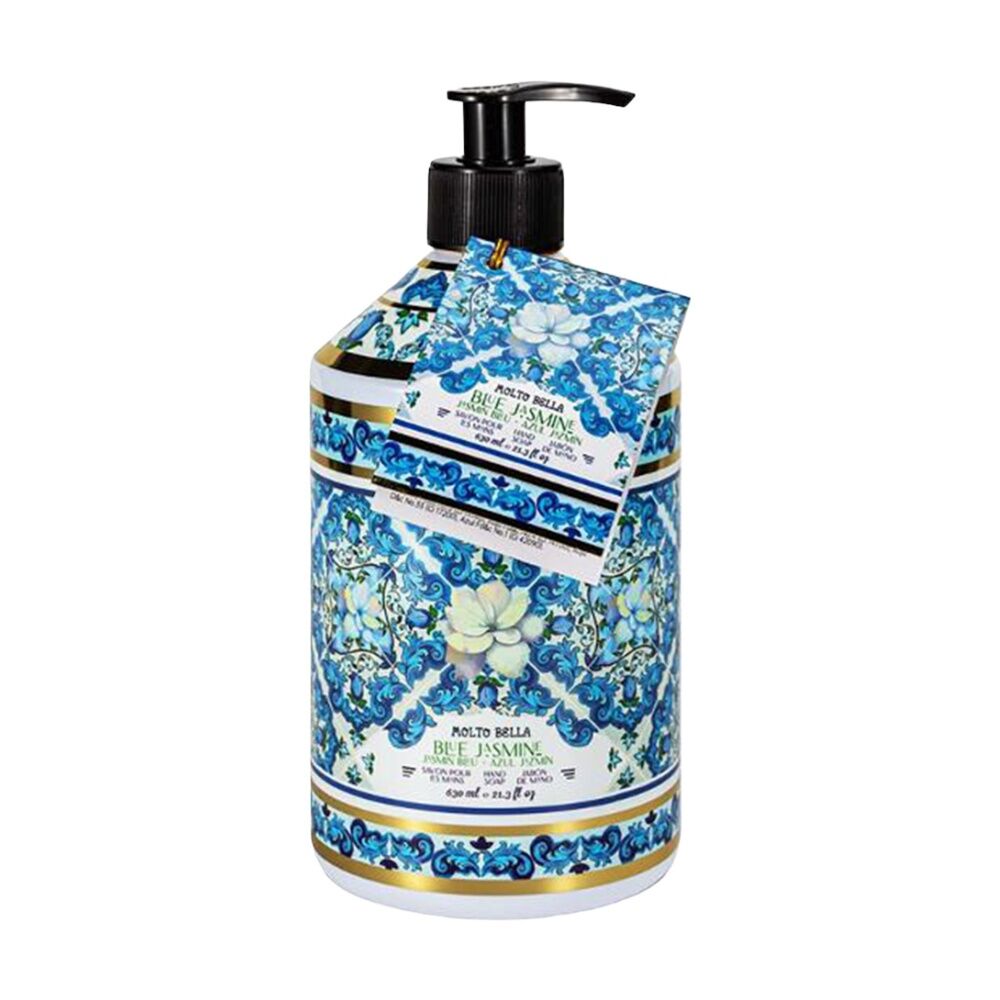 6PK Molto Bella Scented Cleansing Hand Soap 630mL Blue Jasmine