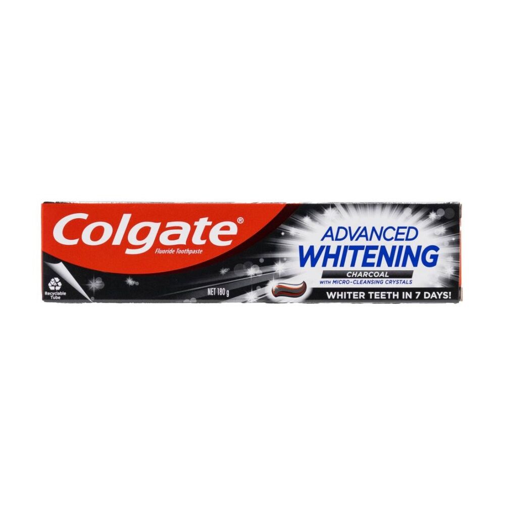 12PK Colgate Advanced Whitening Charcoal Toothpaste Dental Oral Health Care 180g