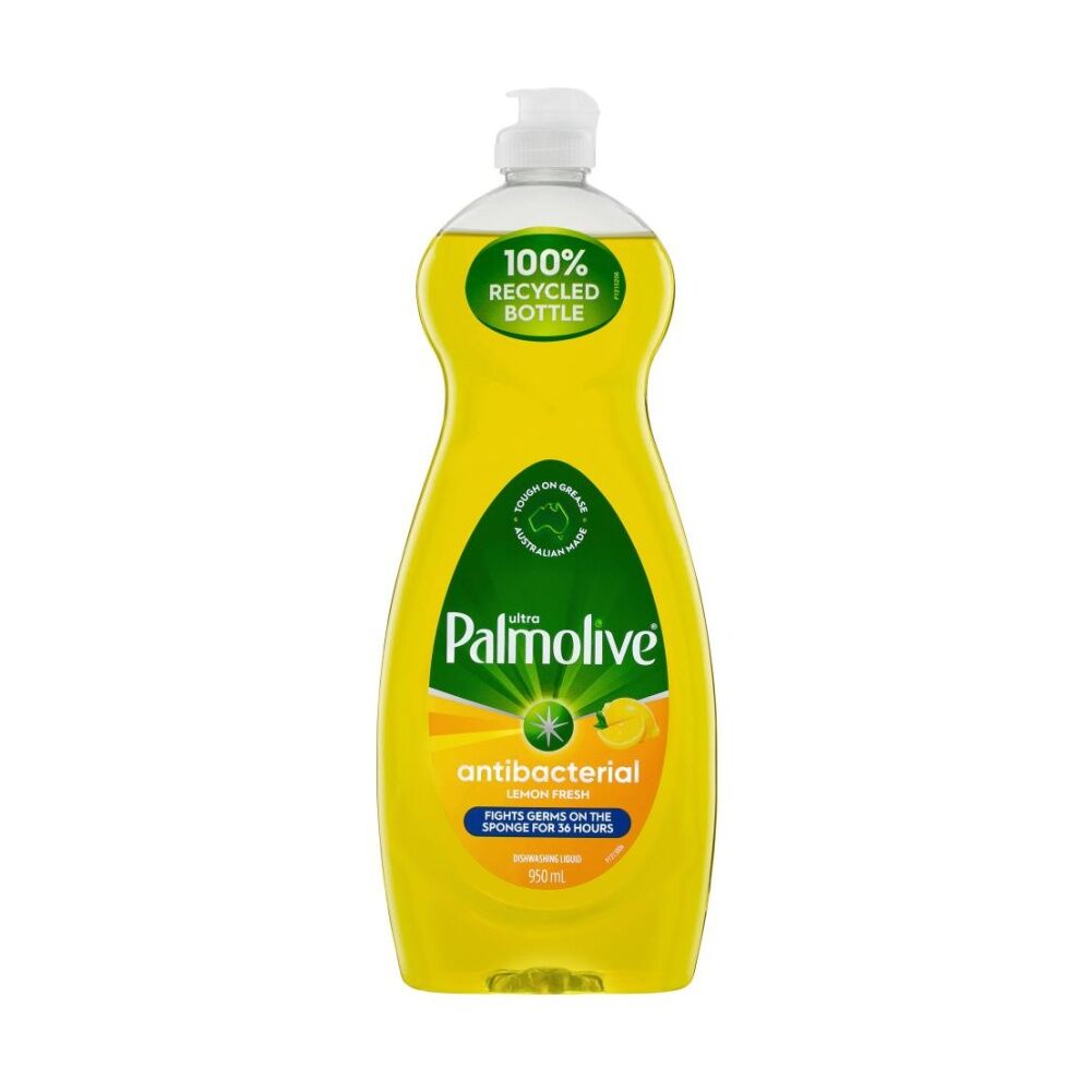 8PK Palmolive Dishwashing Liquid Ultra Antibacterial Lemon Fresh Pump 950mL