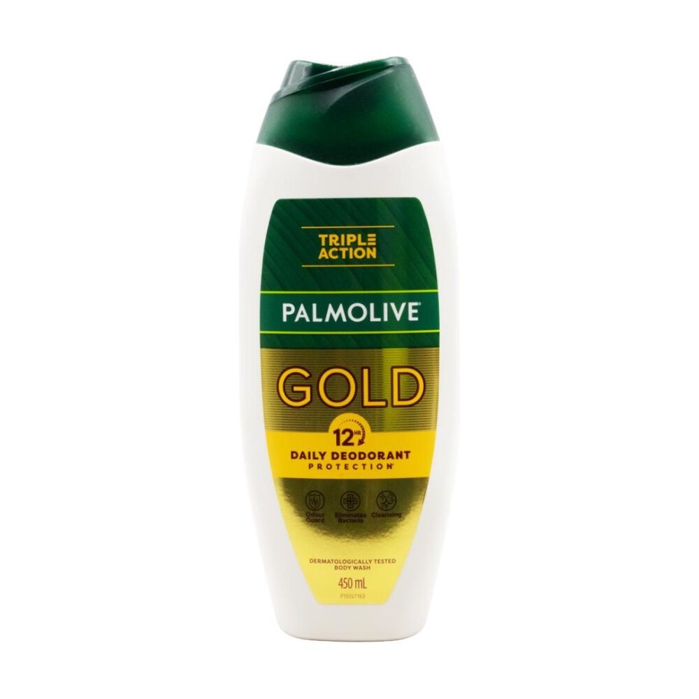 6PK Palmolive Body Wash Gold Triple Action Daily Deodorant Protection 12H 450mL