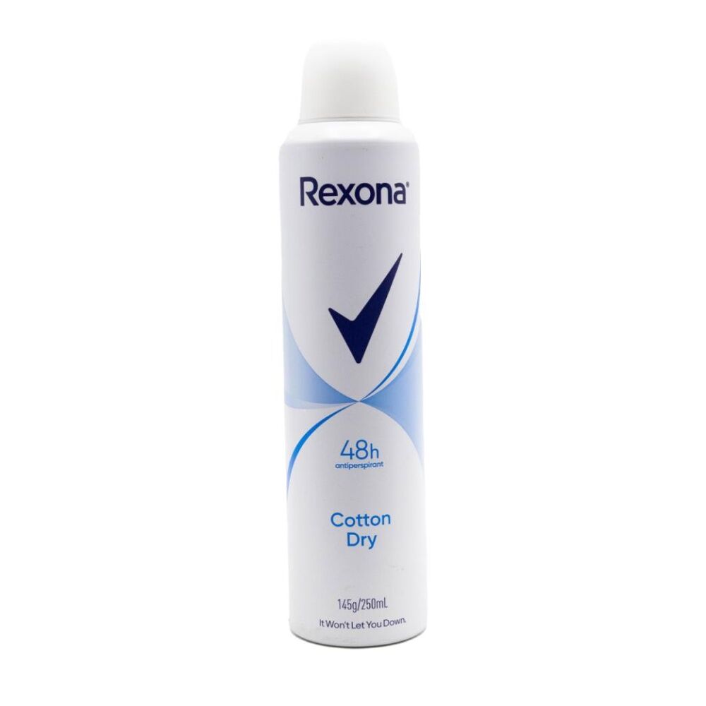 6PK Rexona Women Cotton Dry Antiperspirant Protection Deodorant Spray 250ml